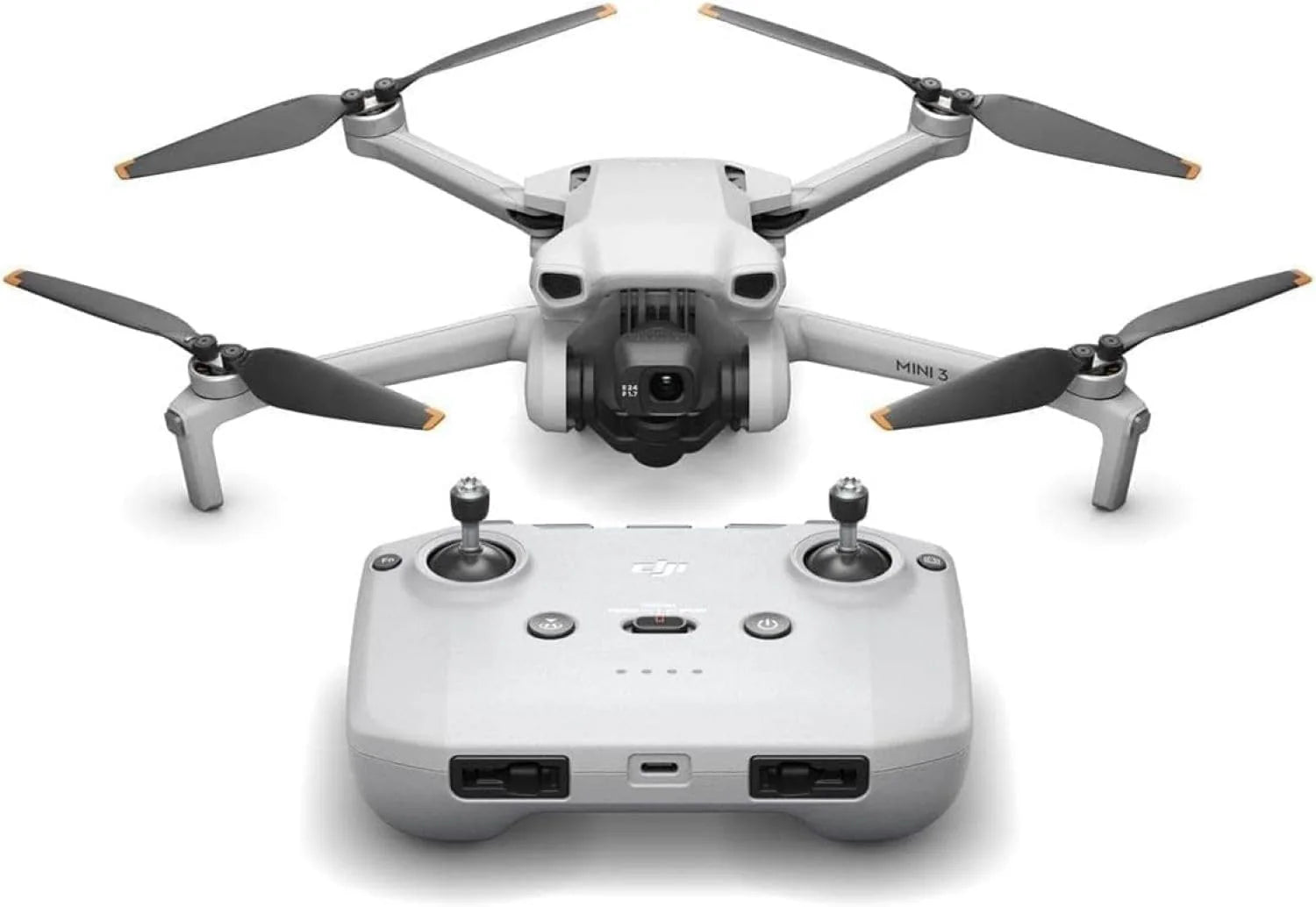 DJI Mini 3 Fly More Combo (DJI RC) – Lichtgewicht en opvouwbare minicameradrone met 4K HDR-video, 38 minuten vliegtijd, echt verticaal fotograferen en intelligente functies(DJI Mini 3)