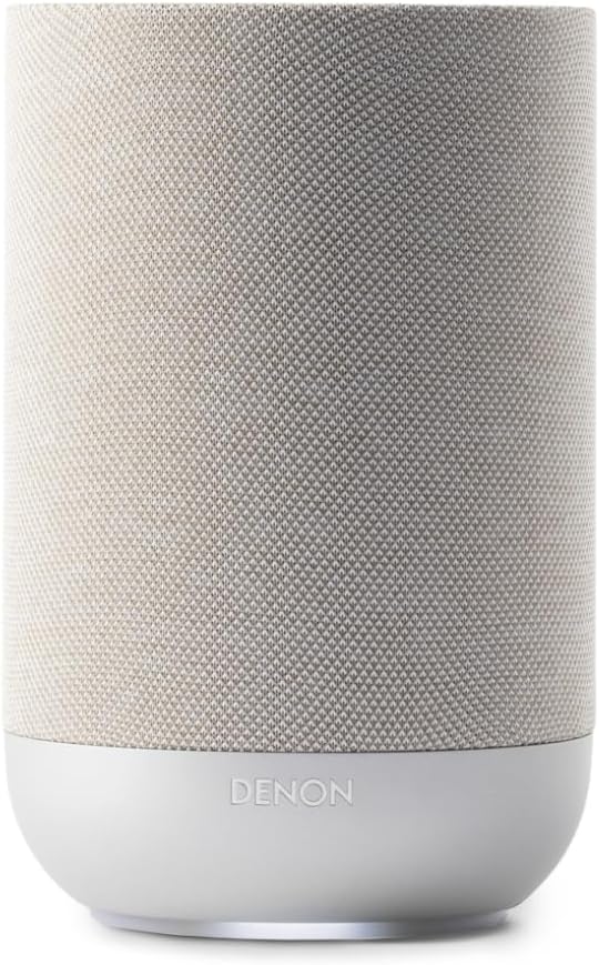 Denon Home 400 Draadloze Smart Speaker met Dolby Atmos Music  Ingebouwde Height Speakers, HEOS Multiroom, AirPlay 2  Bluetooth – High-Resolution Premium Home Audio Speaker - Stone(200/Silver)