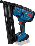 Bosch Professional 18V System accuhouttacker GNH 18V-64 MD (enkelschots/contactactiveringsmodus, geschikt voor spijkers: 32-64 mm, 15 ga (1,8 mm) en collatiehoek van 34°, zonder accu's en oplader)