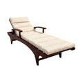 Loungestoel van Hout met Luxe Kussen, Verstelbaar en Comfortabel