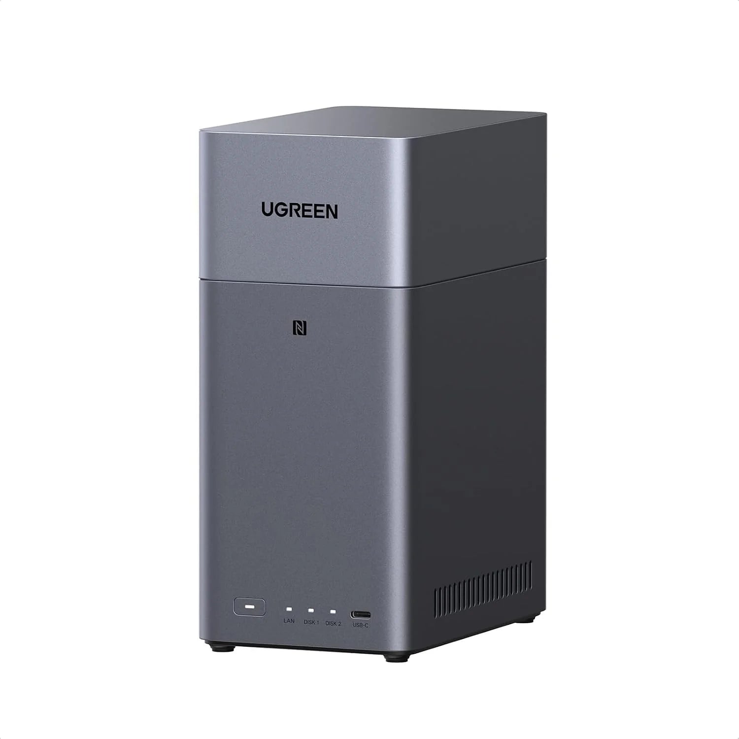 UGREEN NASync DH4300 Plus 4-Bay Desktop NAS, RK3588C SoC, 2,5 GbE LAN-poort, 8GB LPDDR4X RAM, NFC One-Touch-verbinding, AI-familie-en babyalbum, Persoonlijke cloud voor thuis/kantoor (Schijfloos)(DH2300 (Diskless))