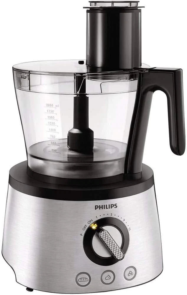 Philips Keukenmachine  Blender - 1300W, 32+ Functies, 3.4L-kom, PowerChop, Roestvrijstalen Messen  Schijven (HR7778/00)