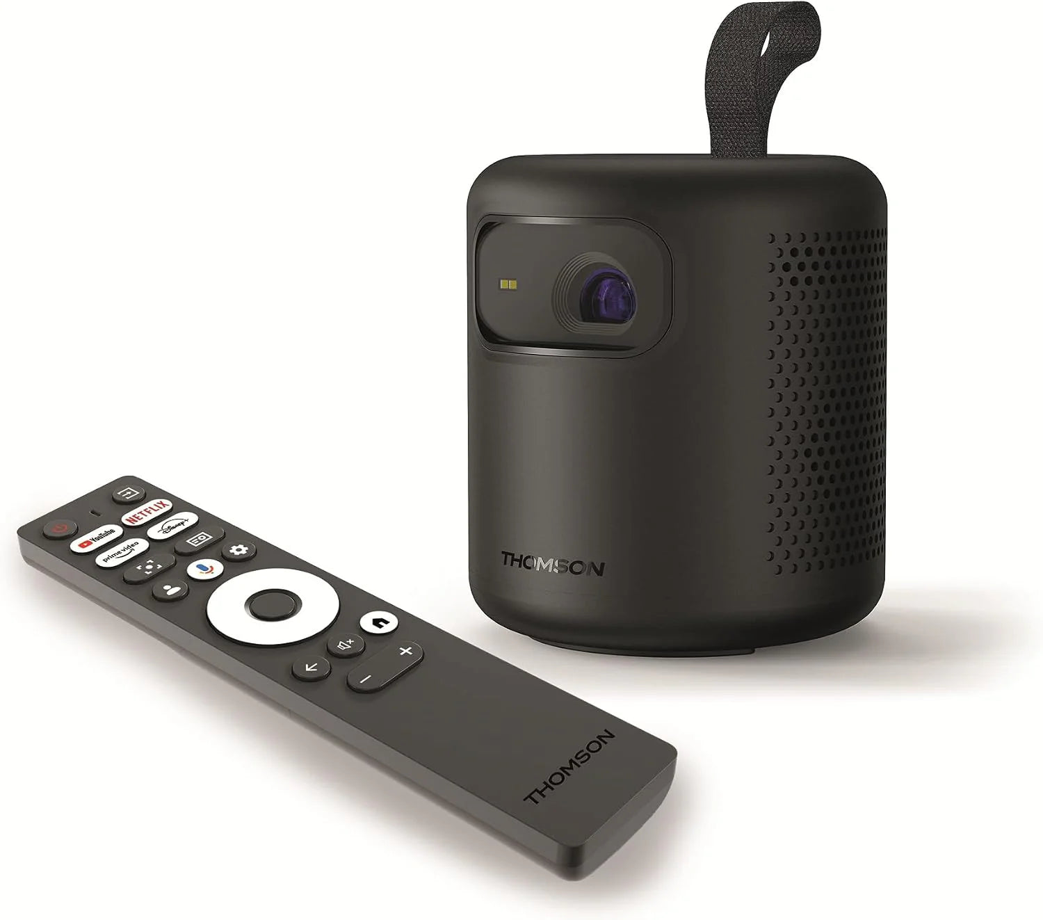 Thomson Sirius PG55B Smart RGB Laser Projector, Ultra Short Throw, Full HD 1080p, Google TV, 600 ANSI, Autofocus, HDR10+, Dolby Digital+, Batterij, WiFi, Bluetooth(Vega Smart)