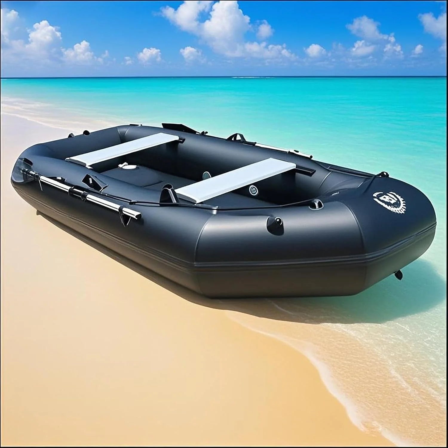Opblaasbare kajak voor vissen en wateractiviteiten, ondersteunt tot 148 kg, ideaal voor meren, rivieren en oceaanavonturen(3.3M(6-7 Person))