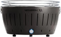 LotusGrill XL diepblauw G435 de rookarme houtskoolgrill/tafelgrill met USB-aansluiting(grijs)