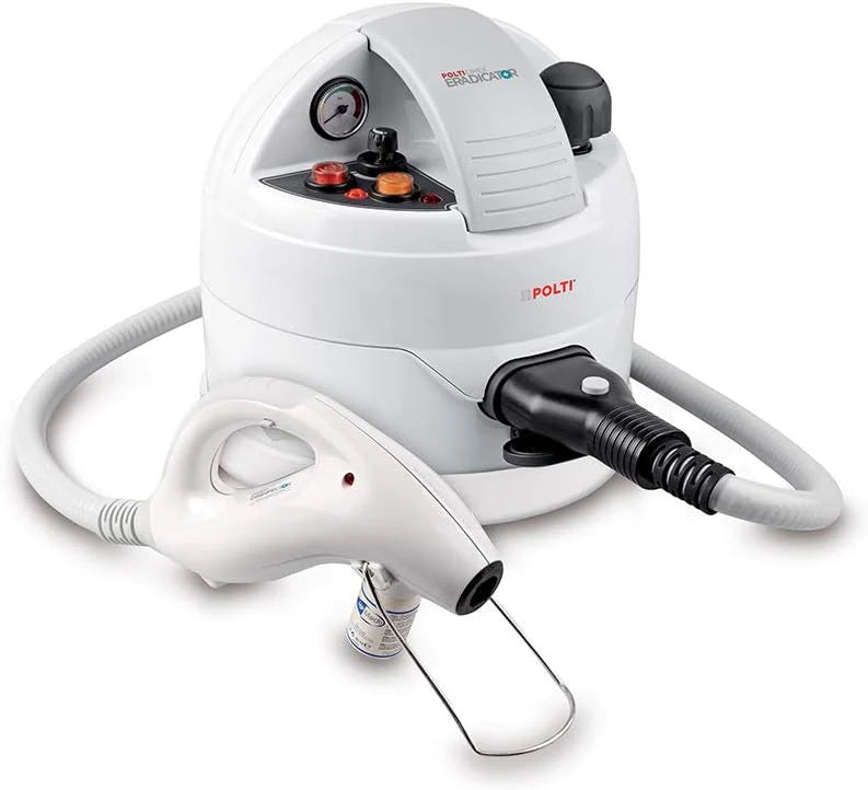 Polti Cimex Eradicator Stoomreiniger voor Bedwantsen Verdelging, met Oververhitte Verzadigde Droge Stoom tot 180C°, 2250W, Roestvrij Staal, Wit