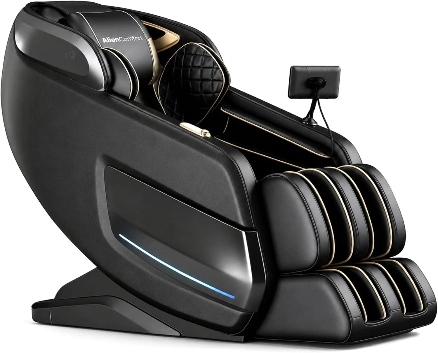Massagestoel ASTRON Zwart | SL-Track | 8 4D Rollers  24 Airbags | Zero Gravity | Shiatsu | Verwarming | Bluetooth | Compact Massage stoel | Massagestoel Elektrisch