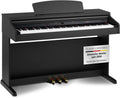Classic Cantabile DP-50 SM Digitale Piano Zwart mat - E-Piano met 88 toetsen hamermechanik, USB-audio/MIDI-interface, 32 polyfonie, 14 Stemmen, 3 pedalen - Piano digitaal met Twin-pianofuncties