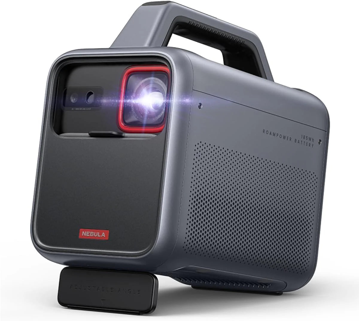 NEBULA Mars 3 draagbare beamer voor buiten, 1000 ANSI-lumen, AI-ondersteunde beeld, geïntegreerde accu met maximaal 5 uur speeltijd, Android TV, 200 inch thuisbioscoop voor thuis, camping, roadtrip