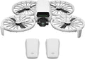 DJI Flip Combo met twee batterijen zonder scherm‑afstandsbediening, drone met 4K UHD-camera voor volwassenen, palmstart, automatische terugkeer, intelligente vlucht, 2 batterijen