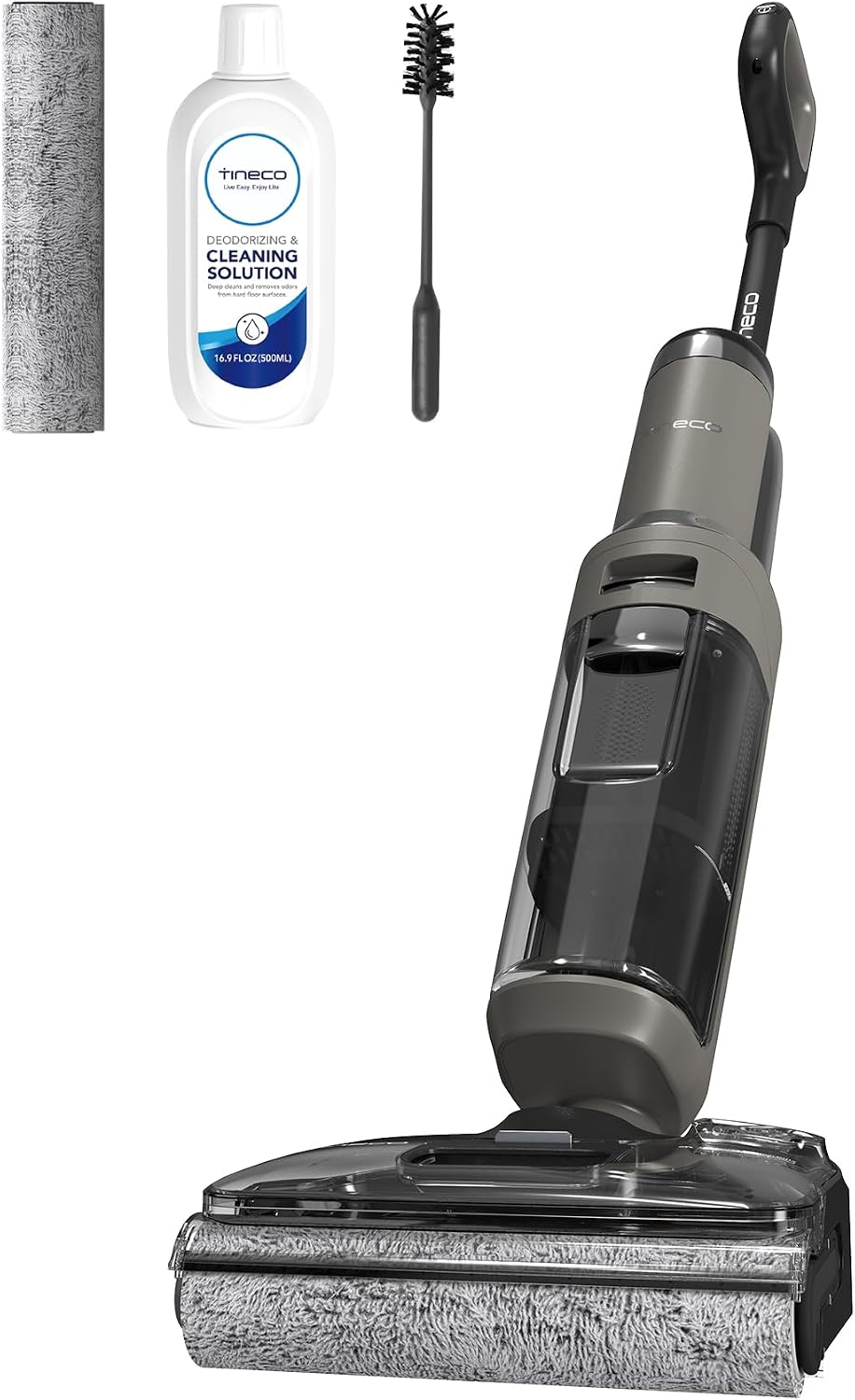 Tineco Floor One i6 Stretch, 2-in-1 stofzuiger en vloerwisser, 20.000 Pa, plat ontwerp 180 °, anti-klitten, zelfreinigend, drogen 85 °C, 40 minuten batterijduur(I6 Stretch)