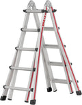 Hymer Telescoopladder 4x5 treden (max. hoogte 4,10 meter als aanlegladder, geschikt voor trappen) 404220