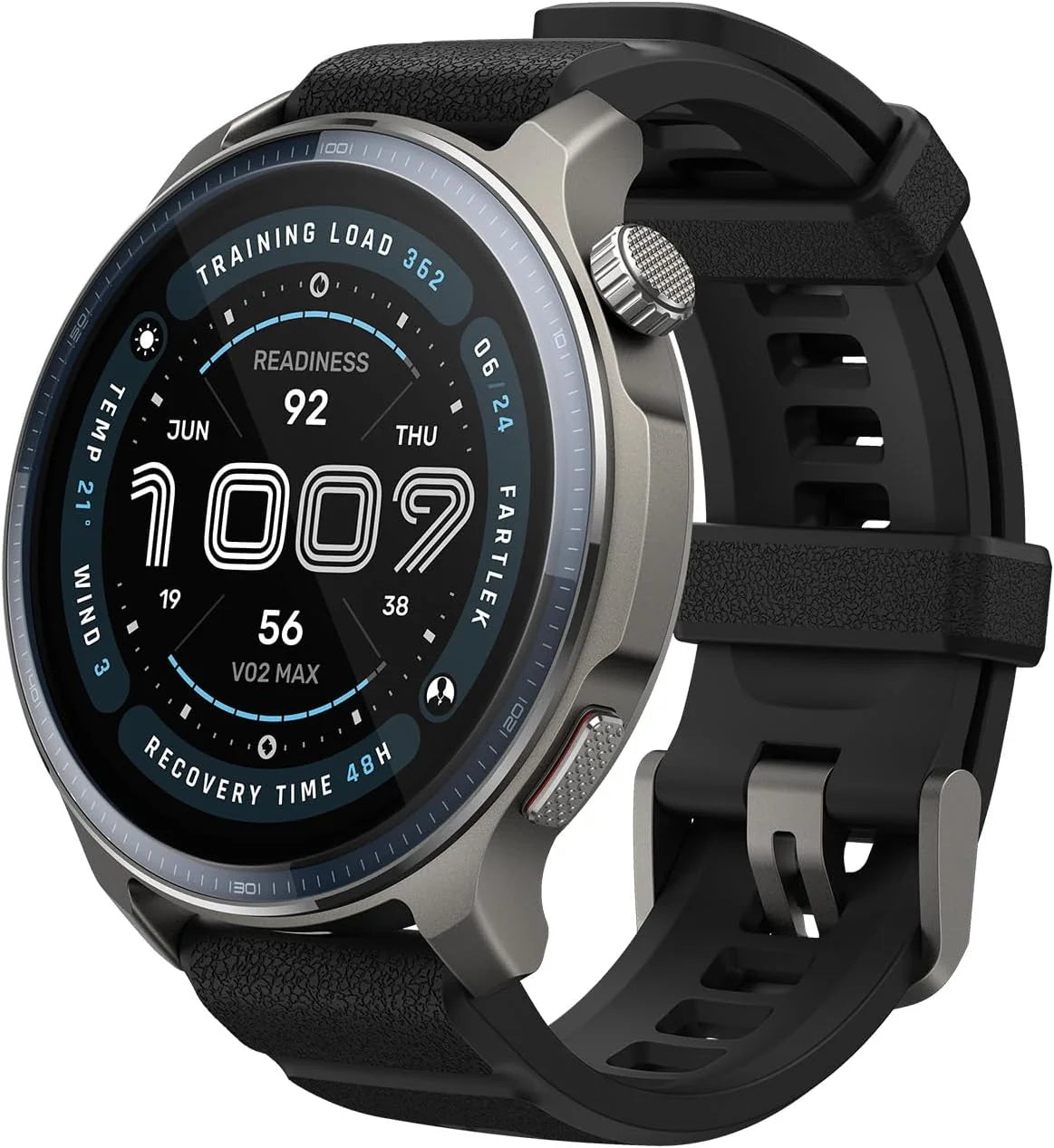 AMAZFIT Balance 2 Smart Watch voor heren 47 mm, 1,5 inch AMOLED saffierglas, offline kaarten, GPS, 21 dagen batterij, 170+ sportmodi, hyrox- en golfmodus, krachttraining, hartslag- en