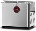 Neretva 20-in-1 broodbakmachine, automatisch, glutenvrij, digitaal, programmeerbaar, 1 uur warm houden, 2 maten, 3 korstkleuren(zilver)