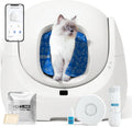 CATLINK Baymax zelfreinigende kattenbak 70L capaciteit - verbeterde bescherming tegen zijlekkage, 7 beveiligingsniveaus, app en detectie van meerdere katten - voor multi-cat home(L)