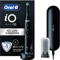 Oral-B iO 10 Zwarte Elektrische Tandenborstel, 1 Opzetborstel, 1 Oplaadreisetui, Ontworpen Door Braun(1 stuk)