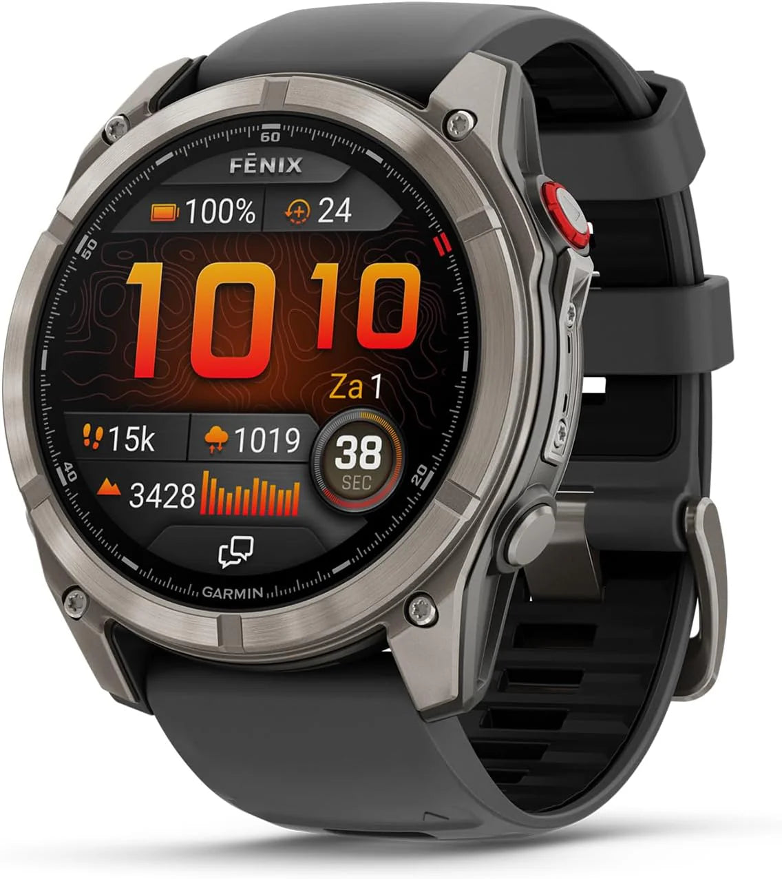 Garmin fenix 8 Pro - 51mm - LTE Premium multisport GPS Smartwatch - AMOLED scherm - LED-zaklamp - Sapphire glas -Titanium behuizing - Tot 27 dagen batterijduur - Titanium