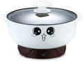 4-In-1 Multifunctionele Elektrische Koekenpan Anti-Aanbak Roestvrij Staal Hot Pot Noedels Rijstkoker Gestoomde Eieren Soep Pot MINI Verwarmings Pan Koken Gebakken,With steamer,3.6L 26CM(2.8L 22CM/Without steamer)